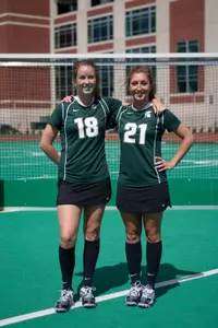 The Spartans will honor seniors Holly Sherman and Angie Lucik prior to the game against Michigan.