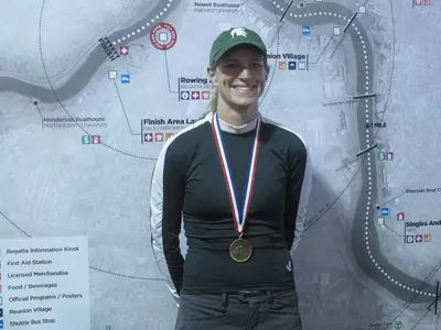 Lisa Weise won the Masters Single at the Head of the Charles Regatta