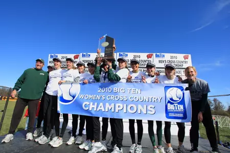 The Spartan women defend their 2010 Big Ten title on Sunday at Illinois.