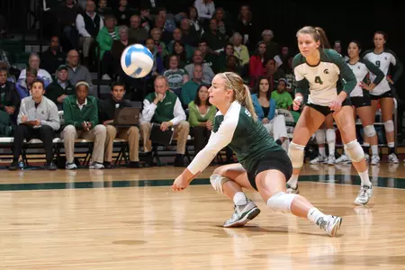 Freshman Kori Moster posted a career-best 24 digs against Minnesota on Saturday night.