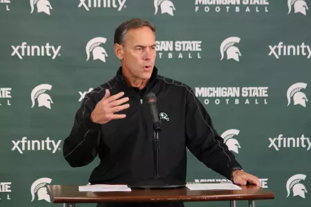 Dantonio and the Spartans will host Minnesota on Saturday in Spartan Stadium.