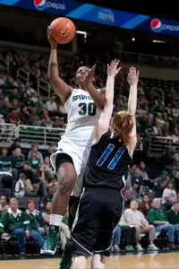 Senior Lykendra Johnson was a preseason selection to the All-Big Ten team.