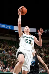 Becca Mills became the first Spartan to be named Big Ten Freshman of the Week.