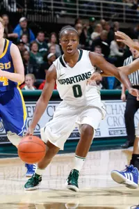 Freshman Kiana Johnson, who has started at point in all three games, posted her first double-figure scoring game on Tuesday vs. IPFW.