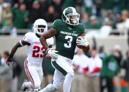B.J. Cunningham is Michigan State's all-time leading receiver with 200 career receptions and counting.