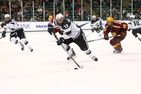 Mike Merrifield had a goal and an assist in the tie with the Gophers