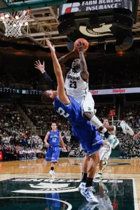 Draymond Green led all scorers with 15 points vs. Hillsdale.