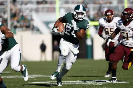 Le'Veon Bell rushed for a season-high 96 yards and had the game-winning touchdown in the 31-24 win over Minnesota.