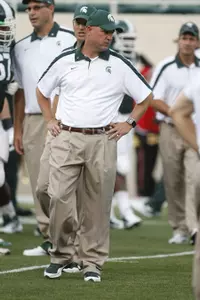 MSU offensive coordinator Dan Roushar