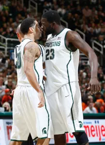 The Spartans hope to celebrate another victory as they host UMKC Monday night.