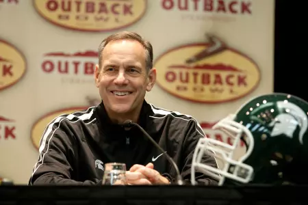 MSU head coach Mark Dantonio, along with Georgia head coach Mark Richt, held a joint press conference Wednesday in Tampa.