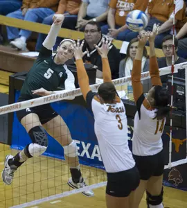 Senior Jenilee Rathje is just the second Spartan to be a two-time AVCA All-Mideast Region selection.