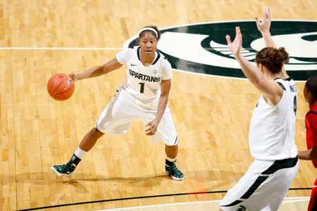 Junior Jasmine Thomas set a season-high for the second-straight game, scoring a game-high 14 points tonight vs. Detroit.