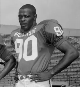 George Webster's No. 90 is one of four numbers retired at Michigan State.