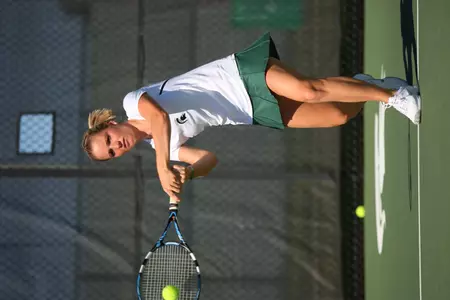Senior Whitney Wilson recorded a singles and doubles victory over Miami.