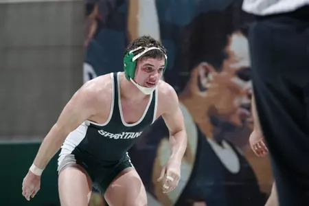 Ian Hinton defeated No. 8 A.J. Kissel of Purdue, 5-3, Sunday afternoon.