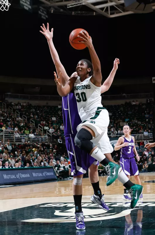 Lykendra Johnson led Michigan State with 19 points, and added eight rebounds and three steals.