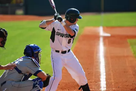 Jordan Keur went 2-for-3 against No. 6 Clemson on Sunday in MSU's 8-0 loss to the Tigers.