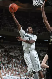 Kalin Lucas led the Spartans with 23 points, scoring more than half in the first half alone.