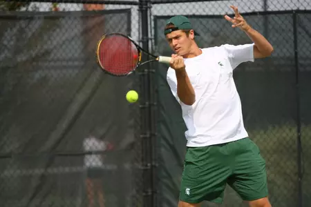 Aaron Pfister is 7-3 in duals play with doubles partner Austin Brooks.