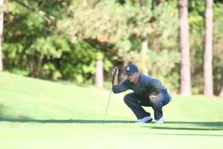 Junior Chris Mory tied for the third lowest score in the second round with a 1-under 70.