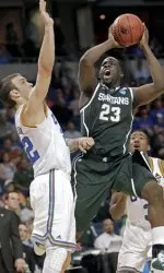 Draymond Green led the Spartans with 23 points. He also had 11 rebounds and 10 assists on the night.