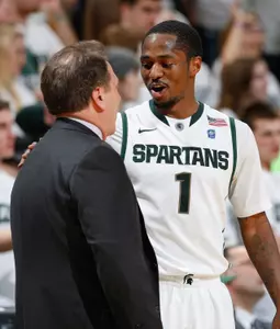 Senior Kalin Lucas had 17 points in his last career home game.