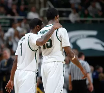 Kalin Lucas and Durrell Summers played their final career home game in the win over Iowa Wednesday night.