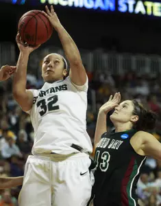 Kalisha Keane led the Spartans with 20 points in the NCAA second round game against Green Bay.