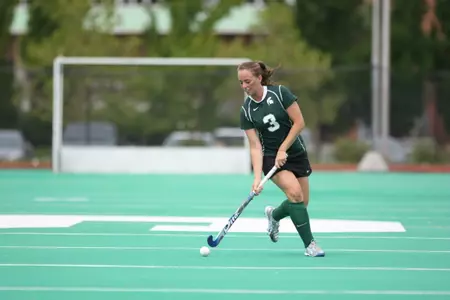Freshman Mallory McDonagh is a midfielder for the Spartans.