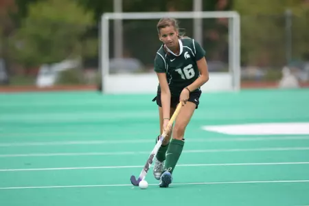 Red-shirt sophomore Christie Jones is a back for the MSU field hockey team.
