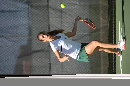 Freshman Marina Bohrer recorded a singles and double victory in MSU's last match against Toledo.