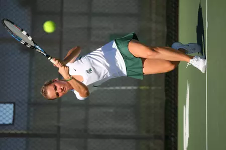 Whitney Wilson earned a win in both singles and doubles play for MSU over William & Mary.