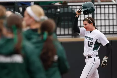 Senior Lindsey Hansen now ranks first in program history in both career home runs with 36 and single season homers with 14.