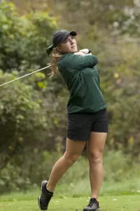 Caroline Powers is in first place after two rounds at the Lady Buckeye Invitational.