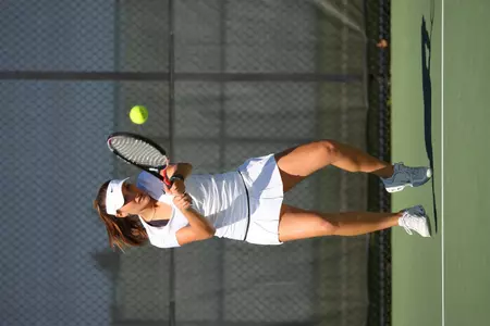 Sophomore Nicole Herzog and senior Whitney Wilson won their doubles match at the No. 2 position.