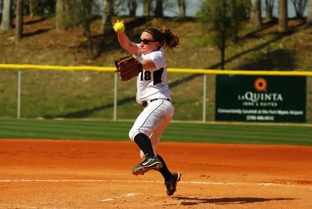 Freshman Cassee Layne pitched a complete game shutout in MSU's 8-0 win over Wisconsin.