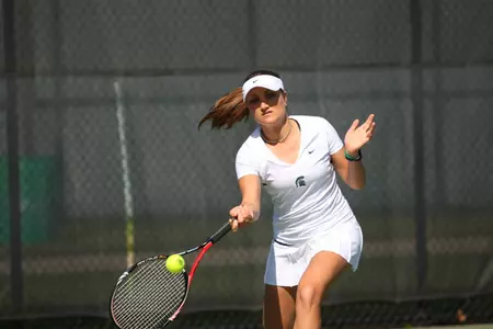 Sophomore Nicole Herzog and the Spartans will host Penn State and Ohio State this weekend.