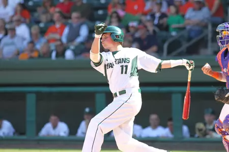 Tony Wieber had two doubles and tied his career high with four RBIs in MSU's 10-5 win over Penn State on Sunday.