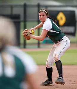 Senior Lindsey Hansen led all players with four putouts on the night.