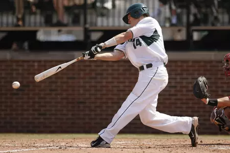 Brandon Eckerle tied MSU's all-time hits record (245) with three hits in Friday's 8-6 loss at Indiana.