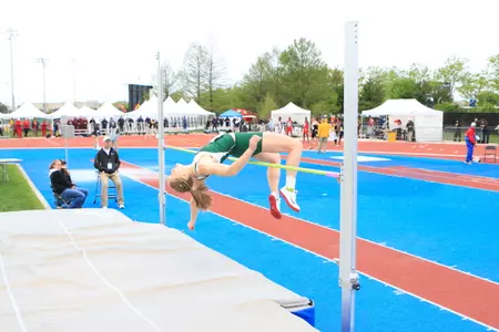 Junior Becca Buchholtz won her second-straight high jump crown on Sunday at the Big Ten Championships.