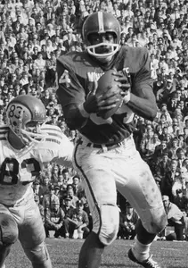 Two-time All-American Gene Washington led team in receptions for three-straight seasons (1964-66).