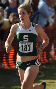 Senior Rebekah Smeltzer at the 2010 NCAA Great Lakes Regional Championships.