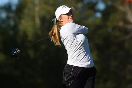 Caroline Powers shot a 71 in Thursday's third and final round at the Women's Collegiate Team Championship. Powers and Solberg won the event by one stroke.