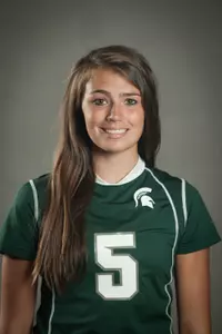 Abby Barker scored twice for MSU.