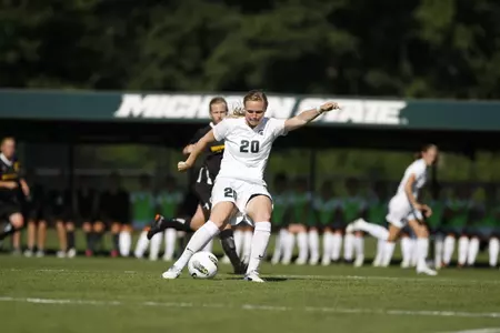 Olivia Stander had a hat trick against Akron