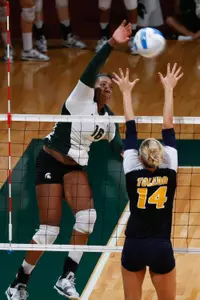 Senior Kyndra Abron hit a career-best .613 against Bowling Green on Saturday.