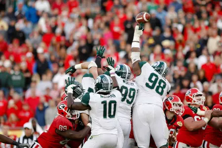 Anthony Rashad White preserved MSU's 33-30 triple-overtime victory over Georgia by blocking Blair Walsh's 47-yard field-goal attempt.