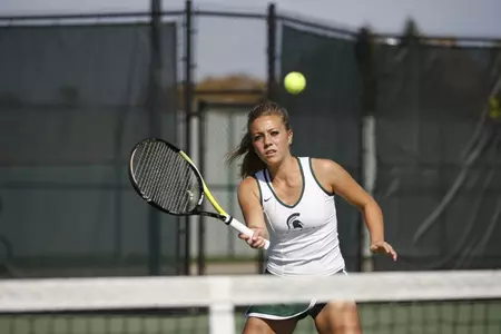 Sophomore katarina Lingl notched the lone singles win for MSU.